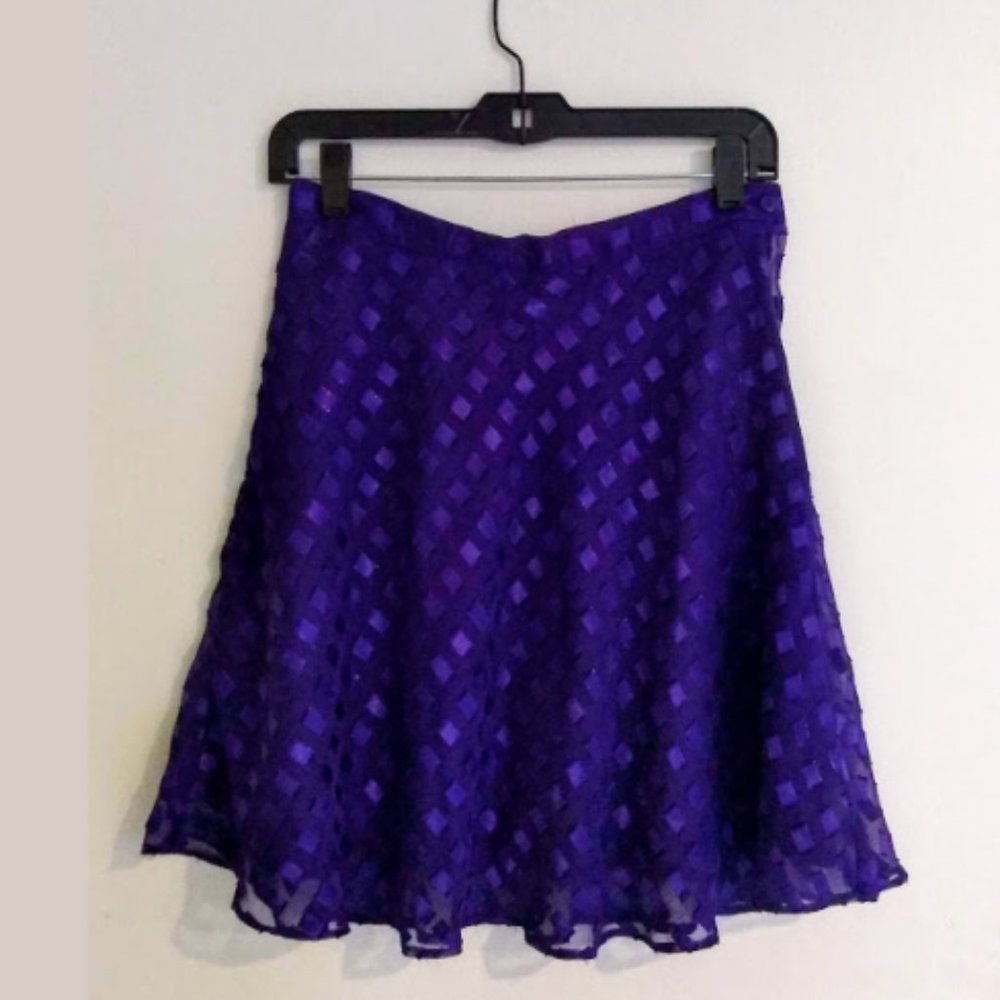 Gorgeous Royal Purple Skirt, Sz Small - Med? 29" W